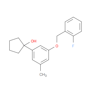 1-(3-((2-fluorobenzyl)oxy)-5-methylphenyl)cyclopentanol