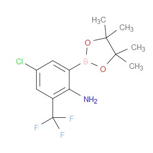4-chloro-2-(4,4,5,5-tetramethyl-1,3,2-dioxaborolan-2-yl)-6-(trifluoromethyl)aniline