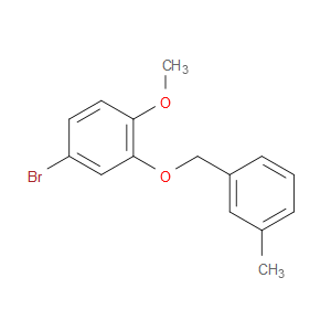 4-bromo-1-methoxy-2-((3-methylbenzyl)oxy)benzene