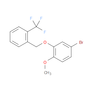 4-bromo-1-methoxy-2-((2-(trifluoromethyl)benzyl)oxy)benzene