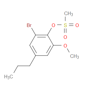 2-bromo-6-methoxy-4-propylphenyl methanesulfonate