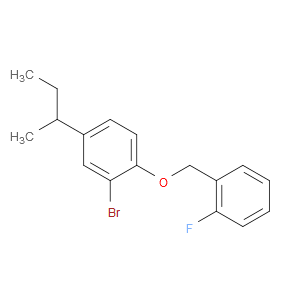 2-bromo-4-(sec-butyl)-1-((2-fluorobenzyl)oxy)benzene