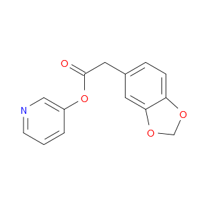 3-Pyridinyl 1,3-benzodioxole-5-acetate