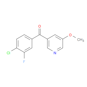 (4-Chloro-3-fluorophenyl)(5-methoxy-3-pyridinyl)methanone
