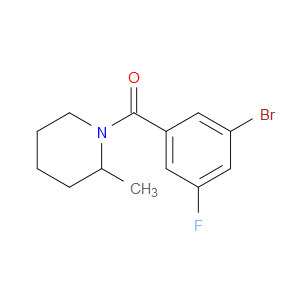 Methanone, (3-bromo-5-fluorophenyl)(2-methyl-1-piperidinyl)-