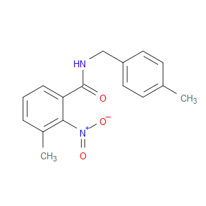 3-methyl-N-(4-methylbenzyl)-2-nitrobenzamide