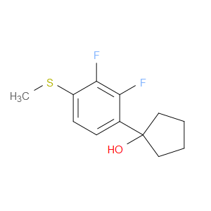 1-(2,3-difluoro-4-(methylthio)phenyl)cyclopentanol