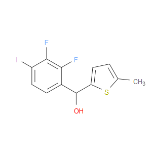 (2,3-difluoro-4-iodophenyl)(5-methylthiophen-2-yl)methanol