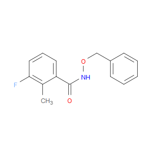 3-Fluoro-2-methyl-N-(phenylmethoxy)benzamide