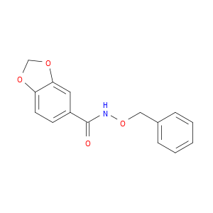 N-(Phenylmethoxy)-1,3-benzodioxole-5-carboxamide