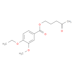 Benzoic acid, 4-ethoxy-3-methoxy-, 4-oxopentyl ester