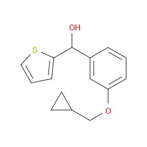 (3-(cyclopropylmethoxy)phenyl)(thiophen-2-yl)methanol