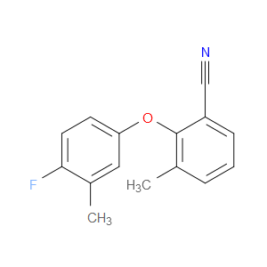 2-(4-Fluoro-3-methylphenoxy)-3-methylbenzonitrile