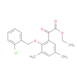 ethyl 2-(2-((2-chlorobenzyl)oxy)-3,5-dimethylphenyl)-2-oxoacetate