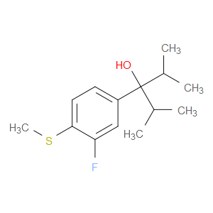 3-(3-fluoro-4-(methylthio)phenyl)-2,4-dimethylpentan-3-ol