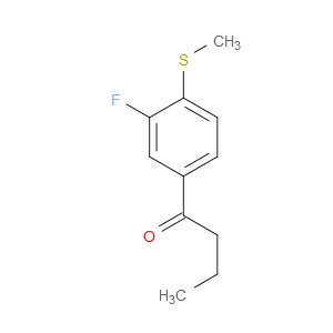 1-(3-fluoro-4-(methylthio)phenyl)butan-1-one