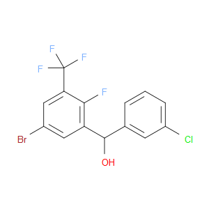 (5-bromo-2-fluoro-3-(trifluoromethyl)phenyl)(3-chlorophenyl)methanol