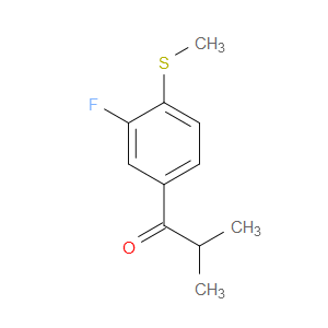 1-(3-fluoro-4-(methylthio)phenyl)-2-methylpropan-1-one