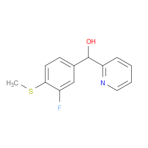 (3-fluoro-4-(methylthio)phenyl)(pyridin-2-yl)methanol