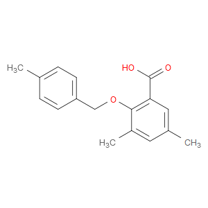 3,5-dimethyl-2-((4-methylbenzyl)oxy)benzoic acid