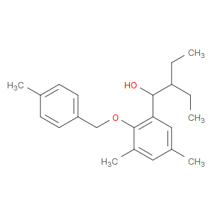 1-(3,5-dimethyl-2-((4-methylbenzyl)oxy)phenyl)-2-ethylbutan-1-ol