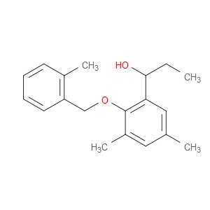 1-(3,5-dimethyl-2-((2-methylbenzyl)oxy)phenyl)propan-1-ol
