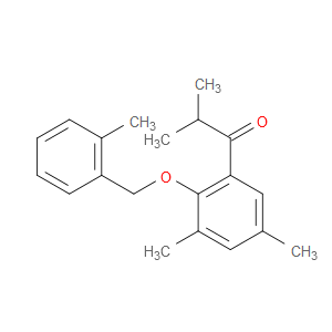 1-(3,5-dimethyl-2-((2-methylbenzyl)oxy)phenyl)-2-methylpropan-1-one