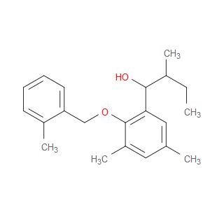1-(3,5-dimethyl-2-((2-methylbenzyl)oxy)phenyl)-2-methylbutan-1-ol