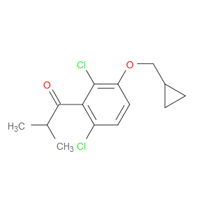 1-(2,6-dichloro-3-(cyclopropylmethoxy)phenyl)-2-methylpropan-1-one