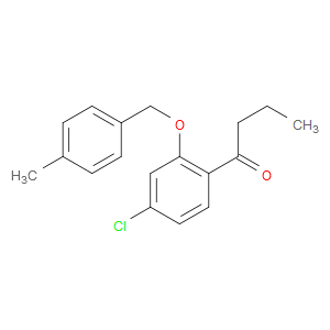 1-(4-chloro-2-((4-methylbenzyl)oxy)phenyl)butan-1-one