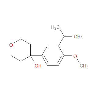 4-(3-isopropyl-4-methoxyphenyl)tetrahydro-2H-pyran-4-ol