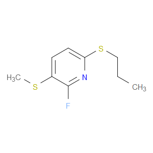 2-fluoro-3-(methylthio)-6-(propylthio)pyridine