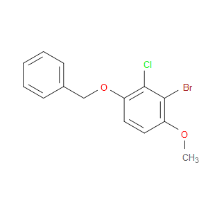 1-(benzyloxy)-3-bromo-2-chloro-4-methoxybenzene