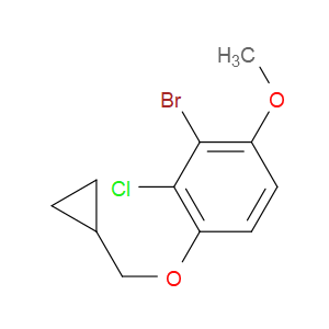 2-bromo-3-chloro-4-(cyclopropylmethoxy)-1-methoxybenzene