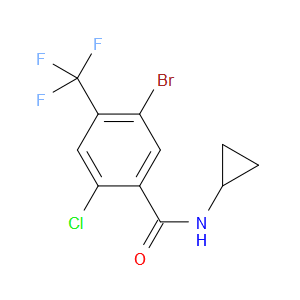 5-bromo-2-chloro-N-cyclopropyl-4-(trifluoromethyl)benzamide