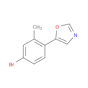 5-(4-Bromo-2-methylphenyl)-1,3-oxazole