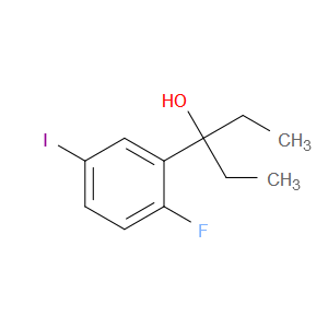 3-(2-fluoro-5-iodophenyl)pentan-3-ol