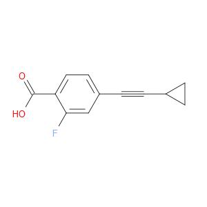 4-(2-Cyclopropylethynyl)-2-fluorobenzoic acid