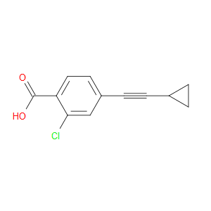 2-Chloro-4-(2-cyclopropylethynyl)benzoic acid