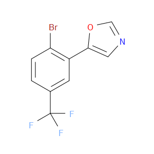 5-(2-bromo-5-(trifluoromethyl)phenyl)oxazole