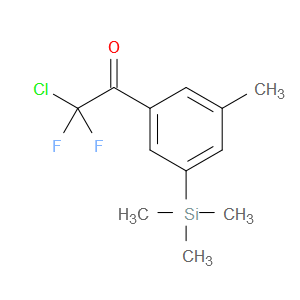 2-chloro-2,2-difluoro-1-(3-methyl-5-(trimethylsilyl)phenyl)ethanone