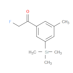 2-fluoro-1-(3-methyl-5-(trimethylsilyl)phenyl)ethanone