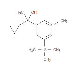 1-cyclopropyl-1-(3-methyl-5-(trimethylsilyl)phenyl)ethanol
