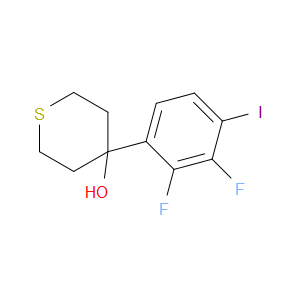 4-(2,3-difluoro-4-iodophenyl)tetrahydro-2H-thiopyran-4-ol