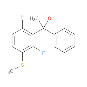 1-(2,6-difluoro-3-(methylthio)phenyl)-1-phenylethanol