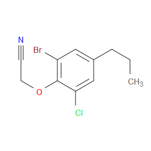 2-(2-bromo-6-chloro-4-propylphenoxy)acetonitrile