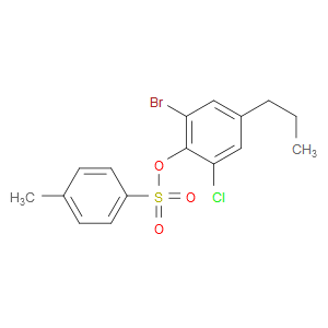 2-bromo-6-chloro-4-propylphenyl 4-methylbenzenesulfonate