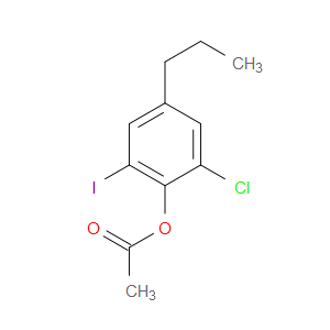 2-chloro-6-iodo-4-propylphenyl acetate