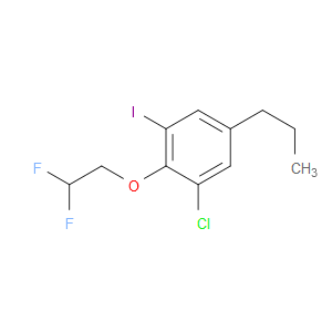 1-chloro-2-(2,2-difluoroethoxy)-3-iodo-5-propylbenzene