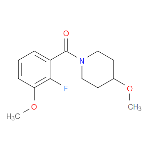 Methanone, (2-fluoro-3-methoxyphenyl)(4-methoxy-1-piperidinyl)-